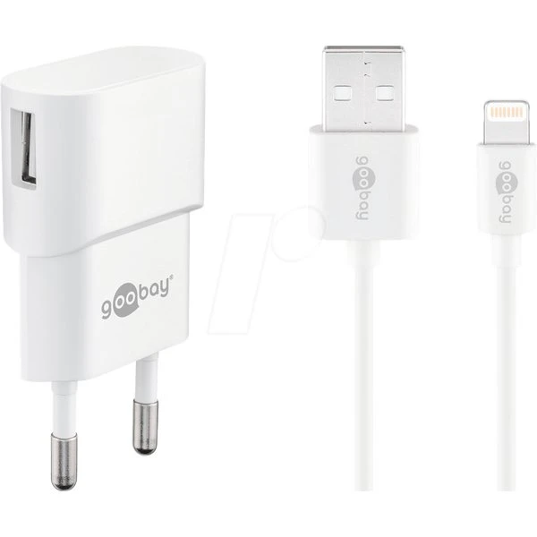Goobay Apple Lightning oplaadset 1A wit