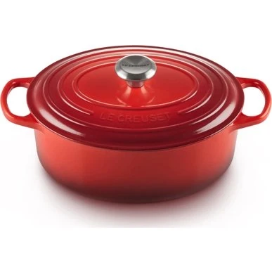 Le Creuset Signature Ovaal Braadpan Kersenrood 29 cm