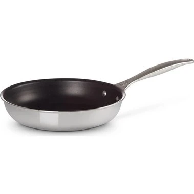 Le Creuset RVS Plus Koekenpan 24 cm met Anti-aanbaklaag