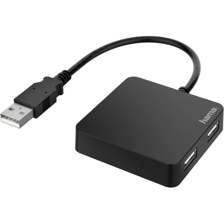 Hama USB-Hub 4-Poorts USB 2.0 480 Mbit/s
