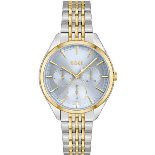 Hugo Boss SAYA Dameshorloge, 38 mm, Zilver, Staal, Quartz