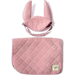 byASTRUP Zadeldekje & Mutsje Corduroy Roze