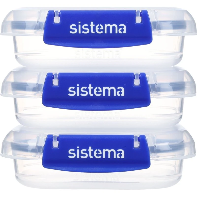 Sistema Klip It Plus Broodtrommel 3-pack 180ml