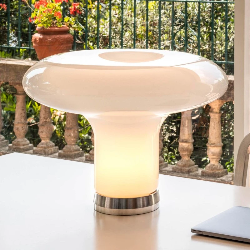 Artemide Lesbo Tafellamp - Transparant Glas - Ø52 cm