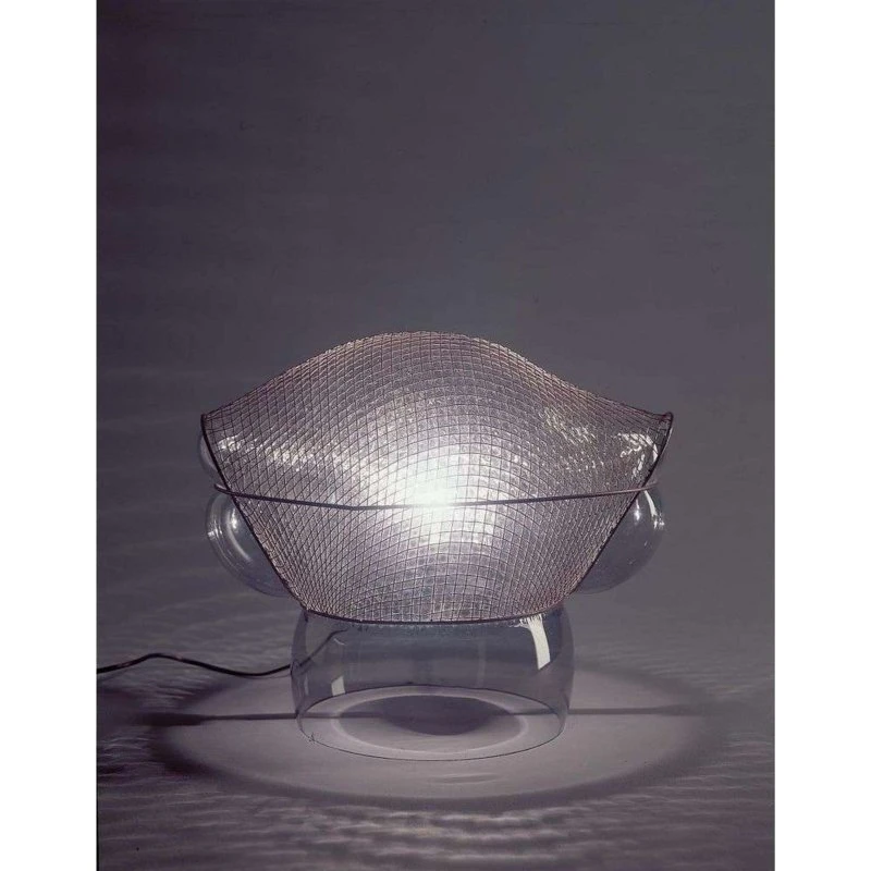 Artemide Patroclo Tafellamp - Glas & Staal - Smoked Glass
