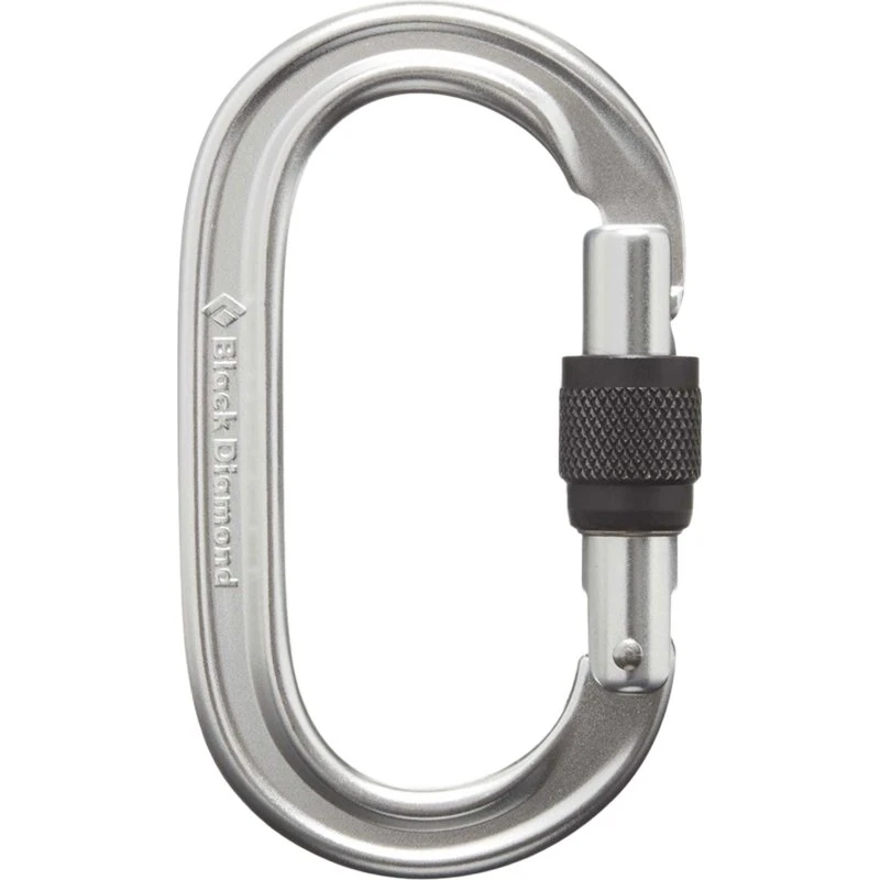 Black Diamond Oval KeyLock Screwgate Carabiner Polished 26