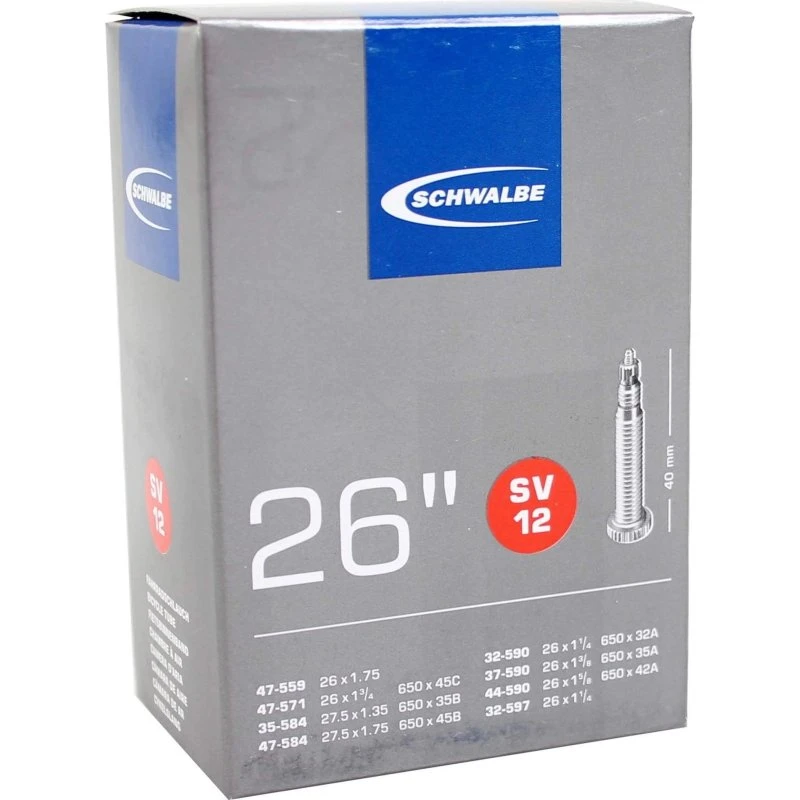 Schwalbe SV12S 26" 25/40-559 Binnenband 40mm Frans Ventiel