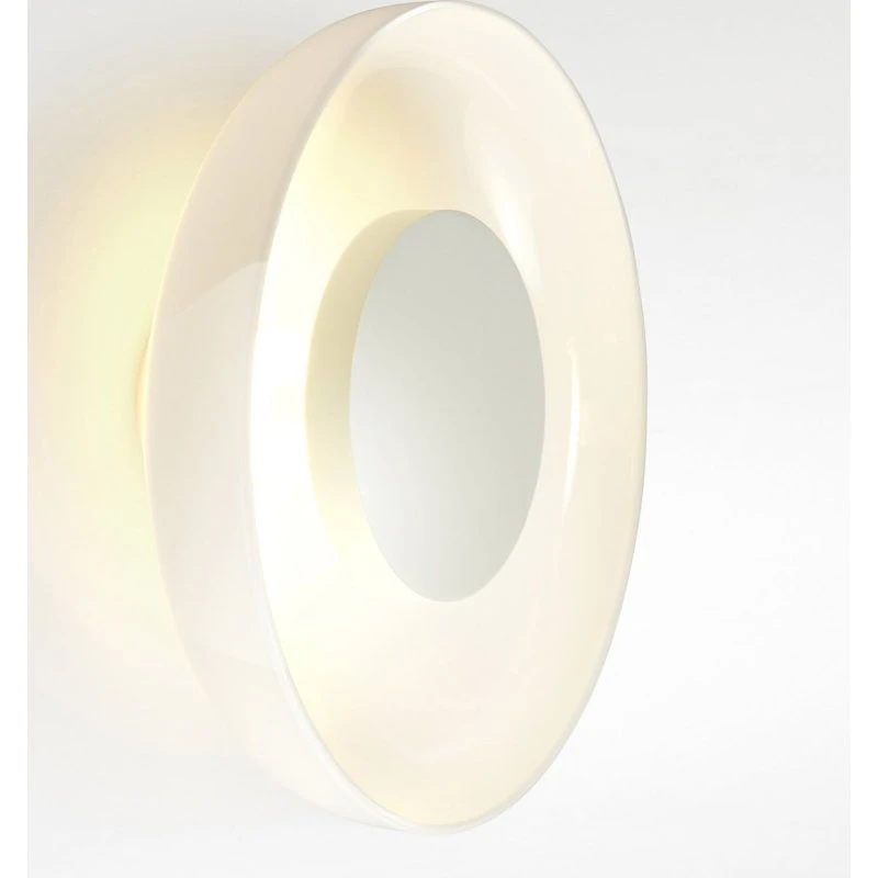 Marset Aura LED Wandlamp, Ø 25 cm, Opaal Glas