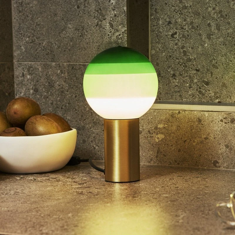 MARSET Dipping Light Tafellamp - Groen/Messing - 22 cm
