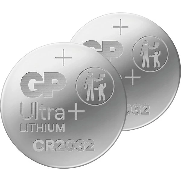 GP CR2032 3 V Lithiumknoopcel, 2 stuks
