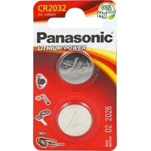 Panasonic CR2032 3V Knoopcelbatterij (1 stuk)