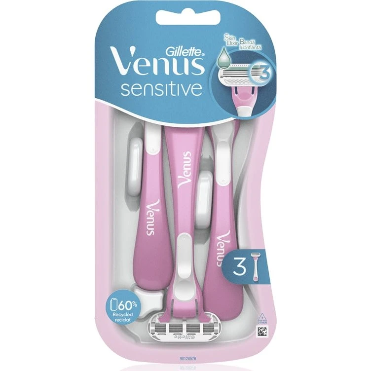 Gillette Venus Sensitive Wegwerpscheermesjes (3 stuks)