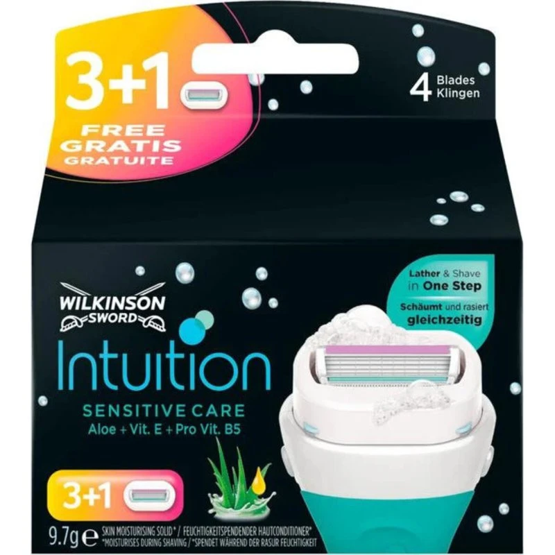 Wilkinson Sword Intuition Sensitive Care Scheermesjes 4 Stuks