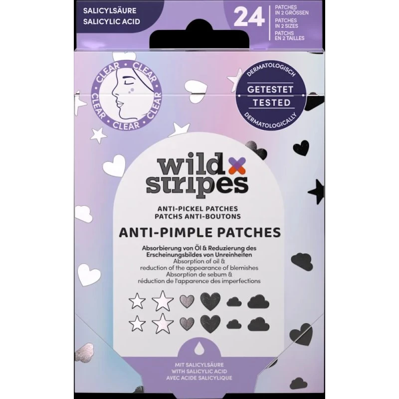 Wild Stripes Anti-Pimple Patches Holo Clear x24