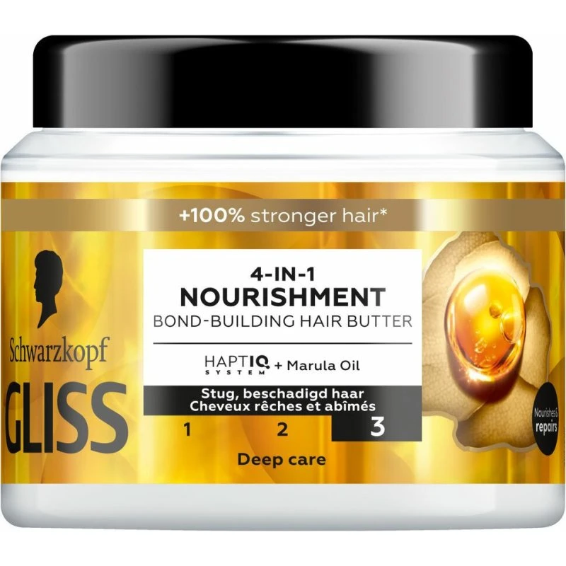 Schwarzkopf Gliss 4-in-1 Nourishment Bond-Building Hair Butter 3, 400 ml