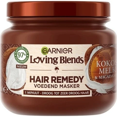 Garnier Loving Blends Kokosmelk & Macadamia Masker 300ml
