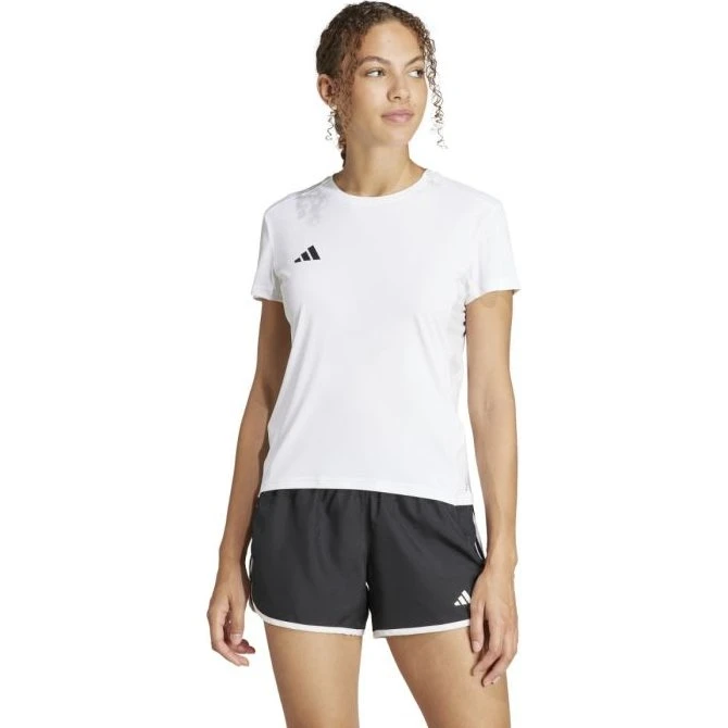 adidas Adizero Dames Hardloop T-shirt - Wit - Maat L