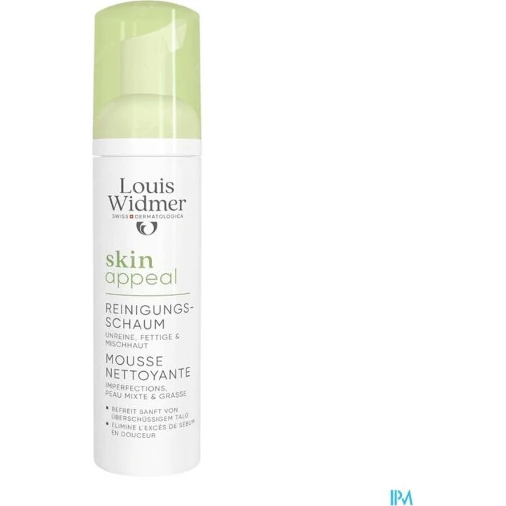 Louis Widmer SkinAppeal Reinigende Mousse Onzuivere Huid 150ml Zonder Parfum