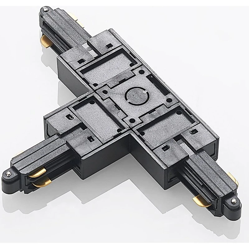 Lindby Linaro Track T-Connector Zwart - 1-fase systeem