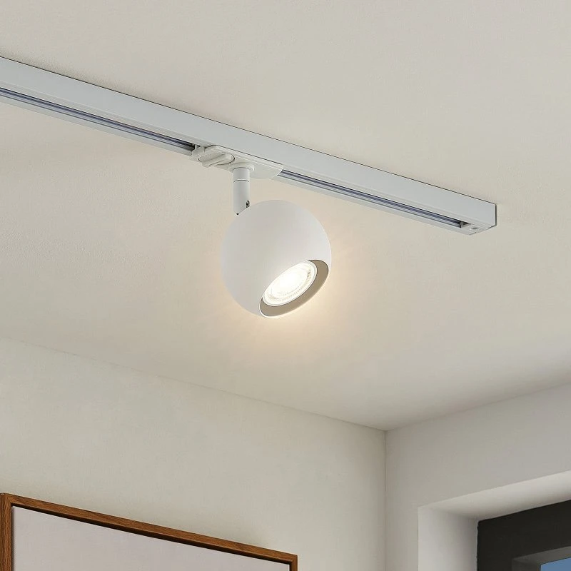 Lindby Linaro Railspot GU10 - Wit - Rond