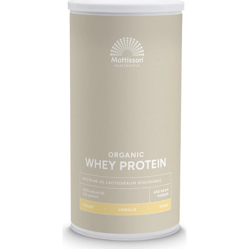 Mattisson Biologische Wei Proteïne Vanille 75% 450GR