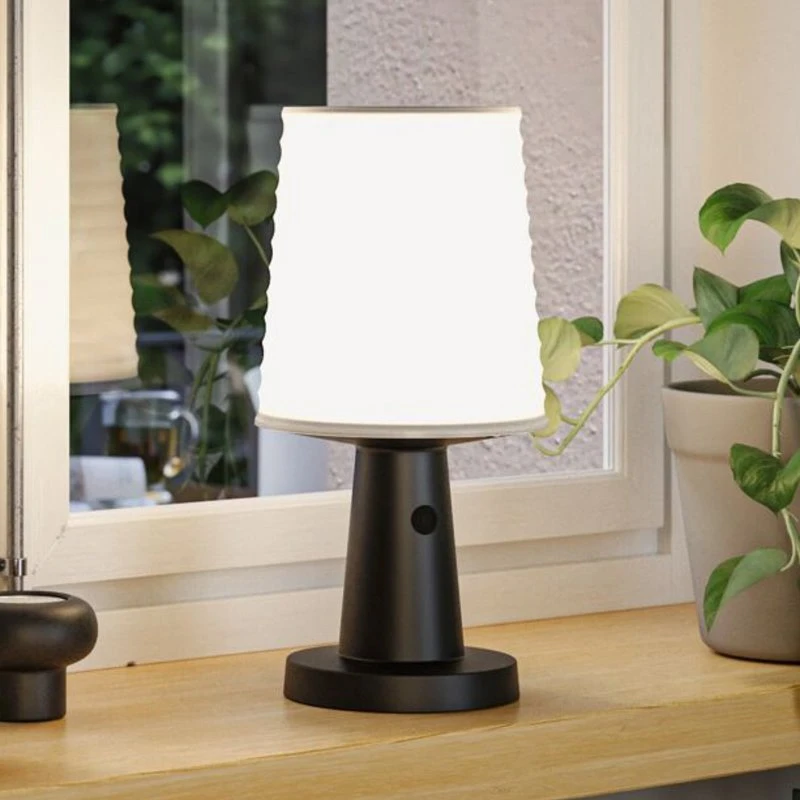Paulmann Ilanga LED tafellamp op zonne-energie, antraciet, 30 cm