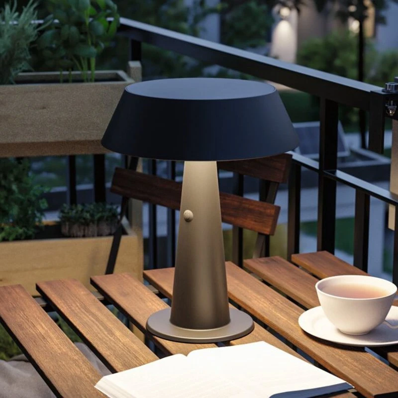 Paulmann Soala LED tafellamp op zonne-energie, antraciet, 31 cm