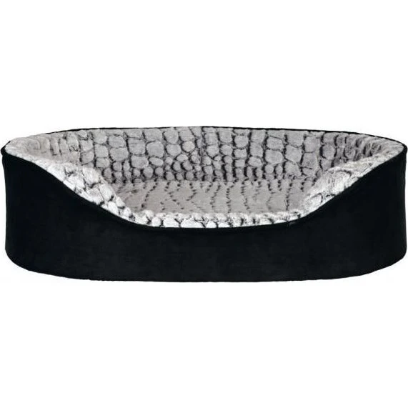 Trixie Hondenmand Lino Memoryfoam Zwart/Grijs 60x45 cm