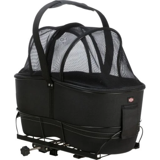 Trixie Fietsmand Long 49x29x60 cm Zwart voor Brede Bagagedrager