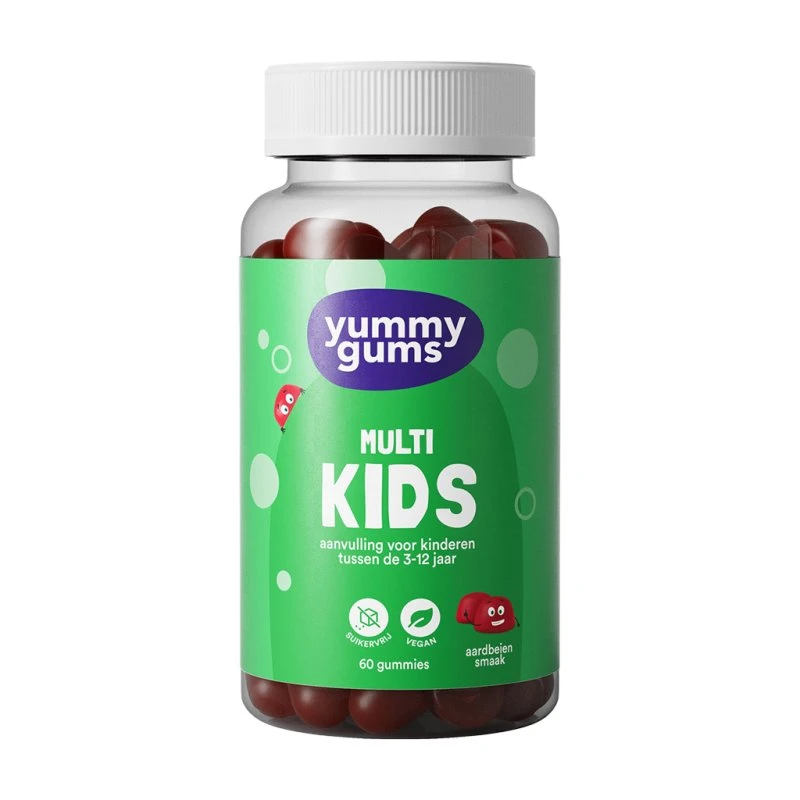 Yummygums Kids Suikervrije Multivitamine Gummies 60 Stukken