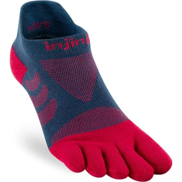 Injinji Ultra Run Dames No-Show Hardloopsokken - Rood
