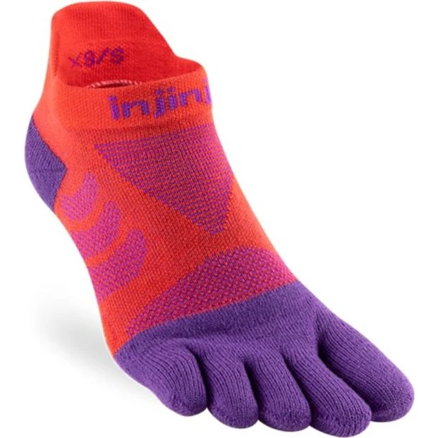 Injinji Ultra Run No-show Sokken XS/S 35-40 Dames - Rood