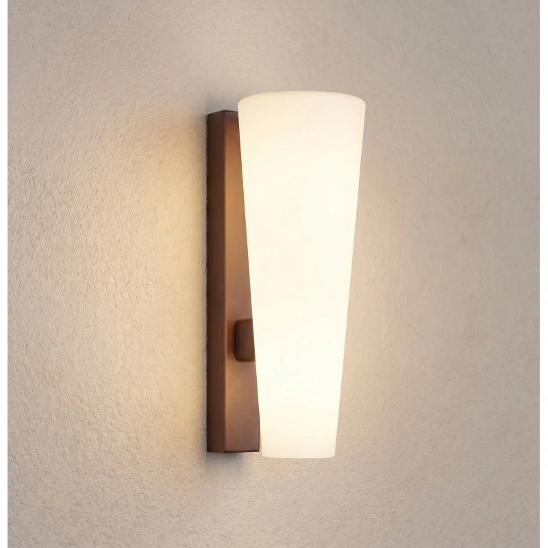 Lucande Jovra LED Buitenwandlamp - Cortenstaal - 32 cm