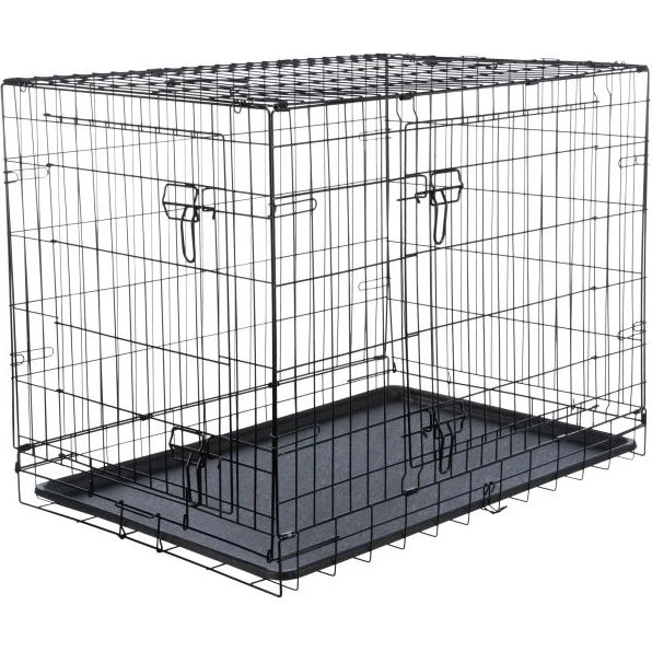 Trixie Home Kennel Zwarte Bench - Inklapbaar Hondenverblijf