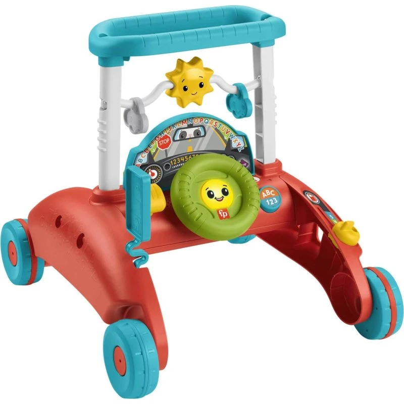 Fisher-Price 2 Zijdige Loopauto, Groeit met Baby Mee, Meer dan 100 Geluiden