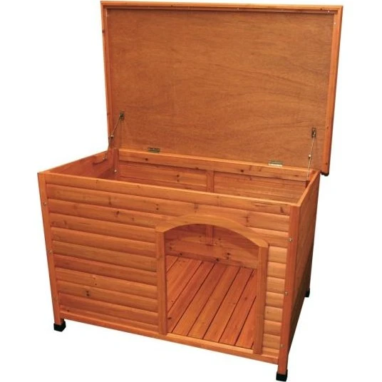 Trixie Natura Hondenhok Classic met Plat Dak Bruin 85x58x60 cm
