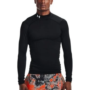 Under Armour ColdGear Compression Mock T-shirt Zwart Small