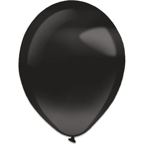 Jet Black Pearl Ballonnen (13 cm, 100 st)