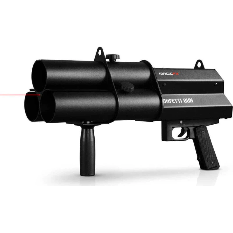 MagicFX Confetti Gun – 3-cannons elektrische confetti- en streamerwaffe