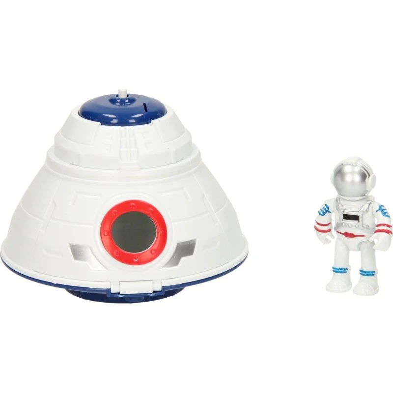 Space Capsule met Astronaut - 10,5 x 10,5 x 9 cm - vanaf 3 jaar
