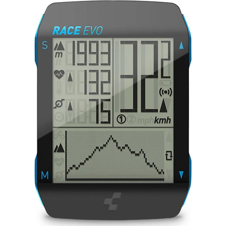 Cube Race EVO Fietscomputer Black'n'Blue Metallic