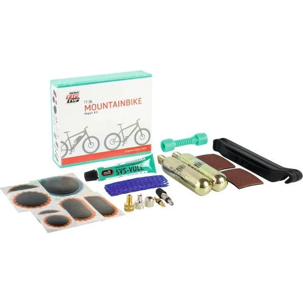 Tip-Top TT06 Reparatieset MTB (4 patches, CO2, levers)