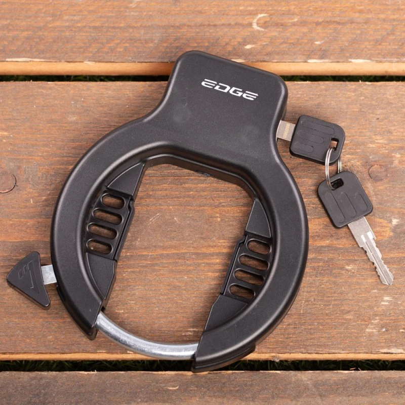 Edge Rocky Ringslot Zwart (8 mm stalen beugel)