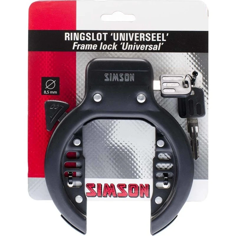 Simson Ringslot Normaal met 2 Sleutels, Universeel