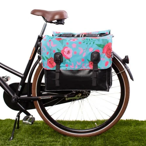 Beck Classic Print Bloemen Fietstas 46L