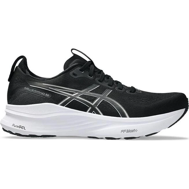 ASICS GEL-KAYANO 32 Hardloopschoenen - Zwart/Wit - Maat 43.5