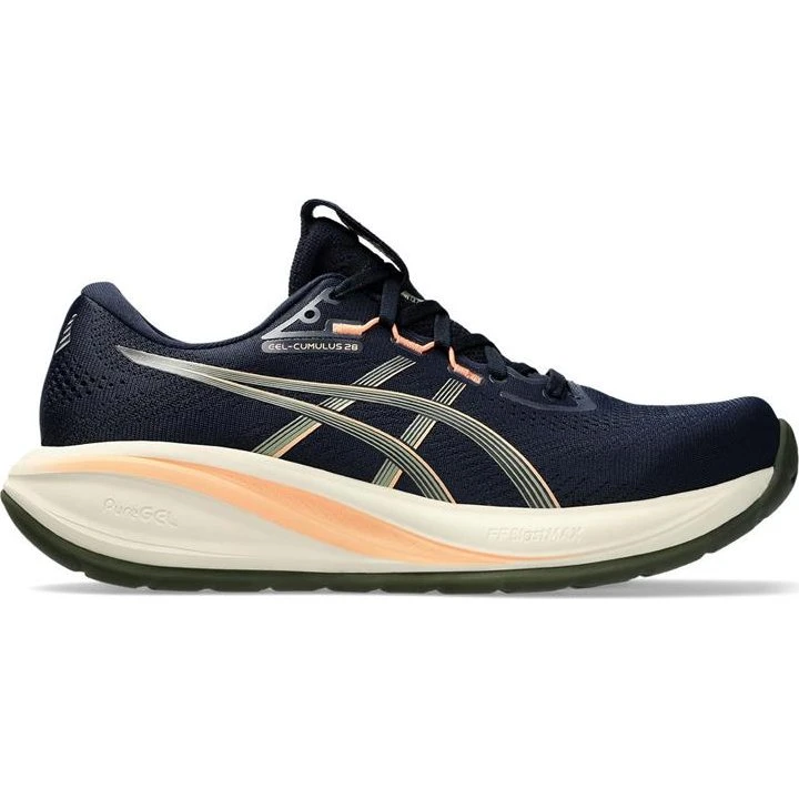 ASICS Gel-Cumulus 28 Hardloopschoenen - Blauw Marine Oranje - Maat 48