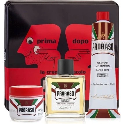Proraso Vintage Tin Red Sandalwood Scheerkit