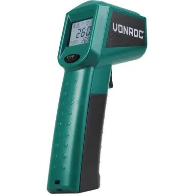Vonroc IT501DC Digitale Infrarood Thermometer met Laser, Incl. 2x Batterijen