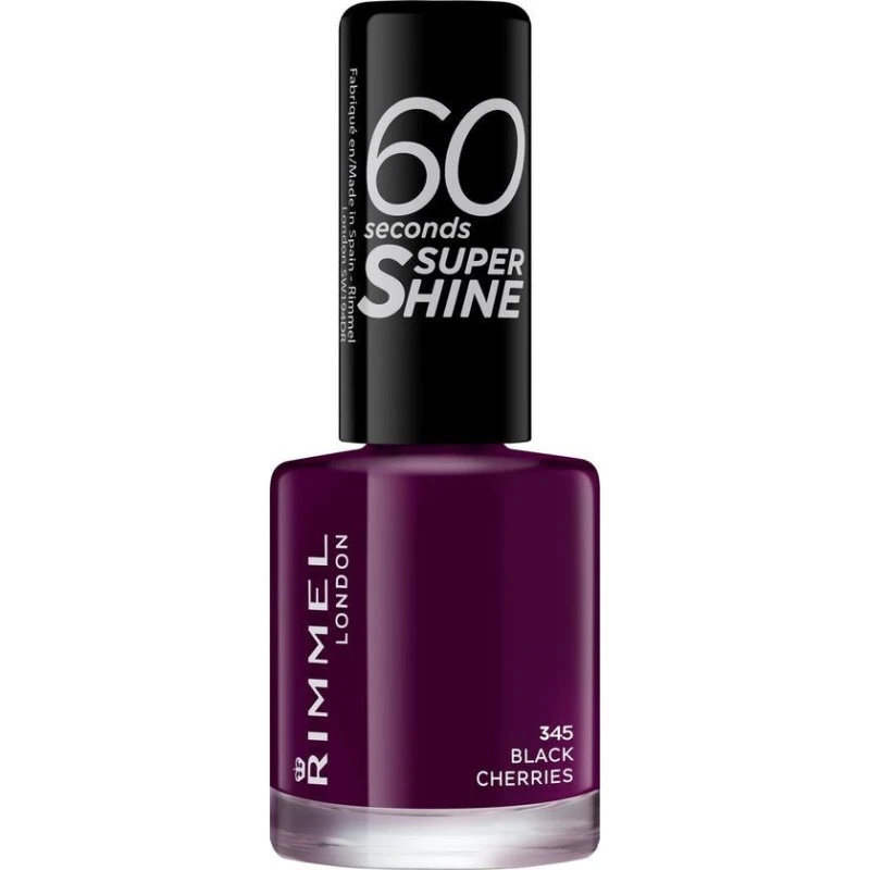 Rimmel London 60 Seconds Nagellak 345 Black Cherries
